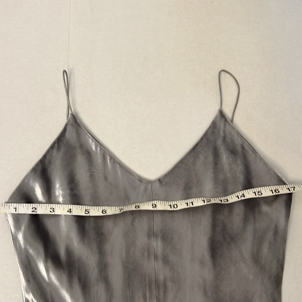 T By ALEXANDER  WANG METALLIC PANNE VELVET CAMI LONG DRESS SIZE SMALL NEW - Picture 10 of 16